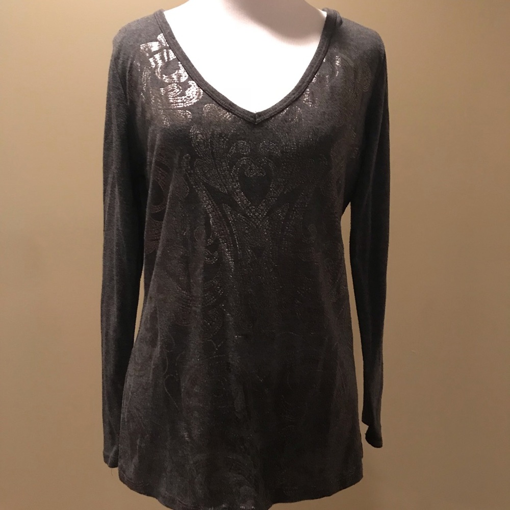 Cache Soft Print Top w/long sleeve